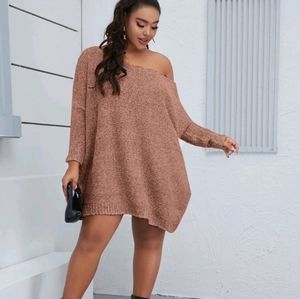 Dusty pink oversize soft sweater 1X